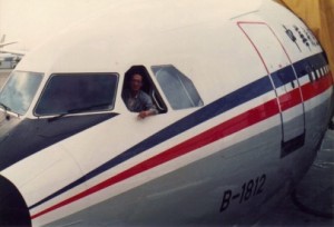 Michael on Plane